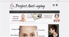 Desktop Screenshot of projectantiaging.com